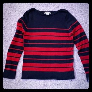 Red/black stripe Michael Kors sweater